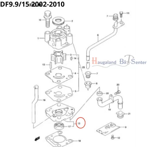 HOUSING WATER INLET SUZUKI MARINE