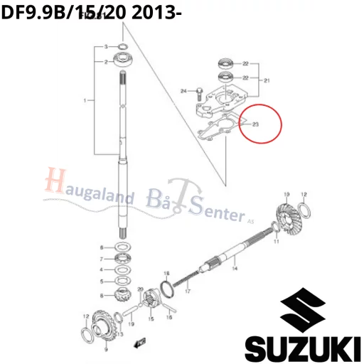GASKET,DRIVE SFT DF8/9.9A /DF9.9B/15/20 -SUZUKI MARINE
