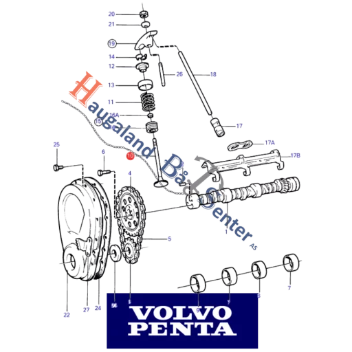EKSOSVENTIL VOLVO PENTA 856368 / 875538