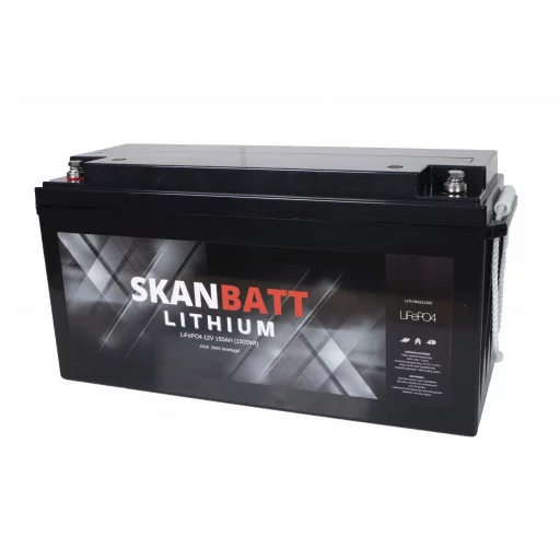 SKANBATT Lithium Batteri 12V 150AH 150A BMS - Standard