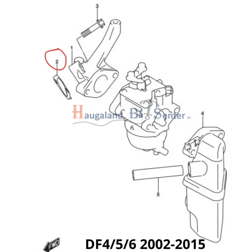 GASKET,INTAKE MANIFOLD DF4/5/6 -SUZUKI MARINE