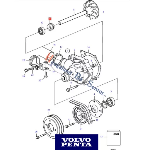 TETNINGSRING VOLVO PENTA 1676432