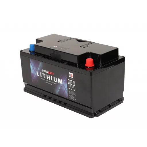 SKANBATT Bluetooth Lithium Batteri 12V 98AH 100A BMS - BOBILBATTERI