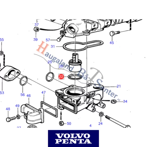 SEALING RING VOLVO PENTA 1544710