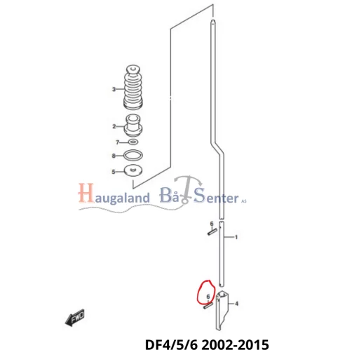 PIN SUZUKI SPRING PIN (2.5X12) -SUZUKI MARINE