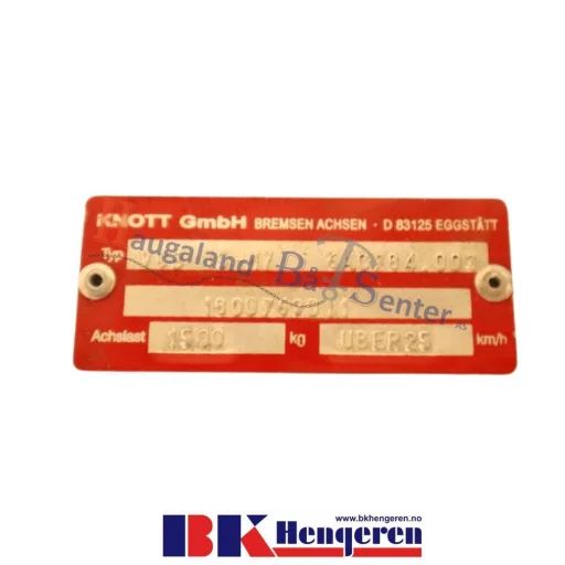 Aksling Knott B1500 V1500kg FL1970 BK-HENGEREN