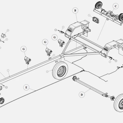 Dragstøtte liten 100mm BK-HENGEREN