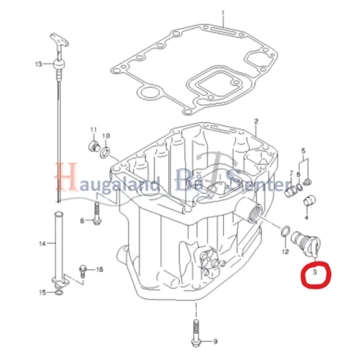 PLUG,WATER DF60/70-140 -SUZUKI MARINE
