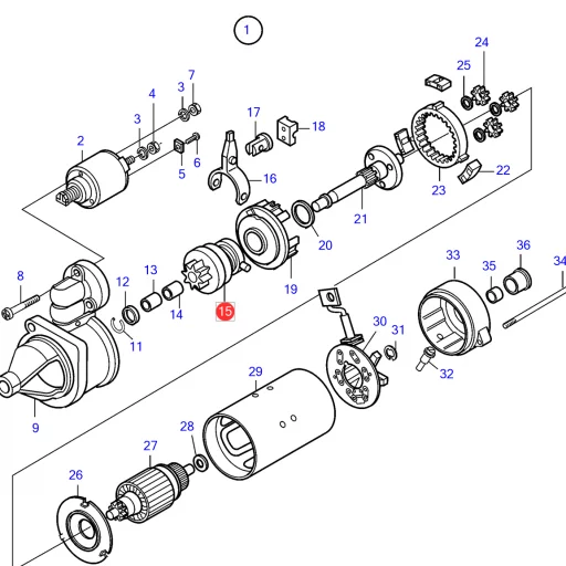 Starter pinion VOLVO PENTA 21147963