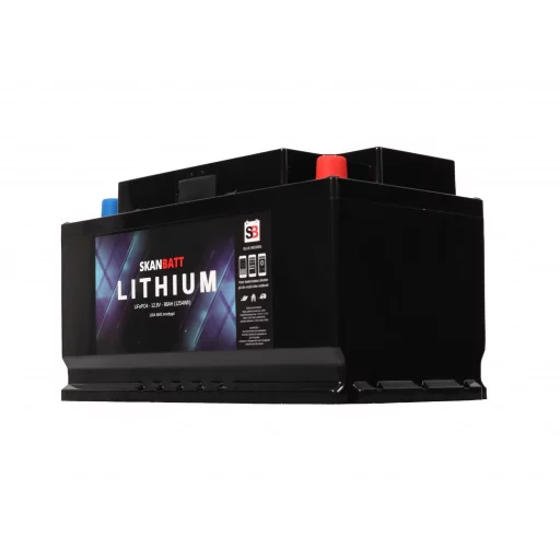 SKANBATT Bluetooth Lithium Batteri 12V 98AH 100A BMS - BOBILBATTERI