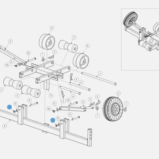 Låsemutter 10mm BK-HENGEREN