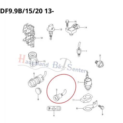 INDICATOR,OIL LEVEL DF8/9.9A RDF9.9B/15/20 -SUZUKI MARINE