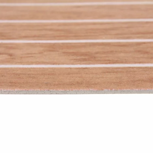 Marineteppe Teak hvit