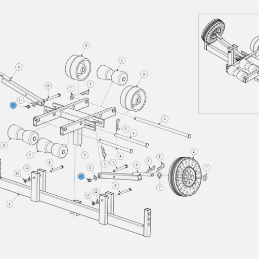 Låsemutter 12mm BK-HENGEREN