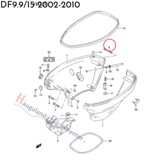 SCREW SUZUKI 6X55 SUZUKI MARINE