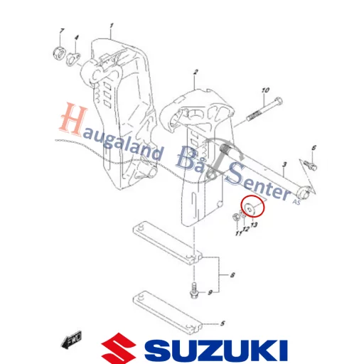 WASHER 12.5X35X3.2) -SUZUKI MARINE