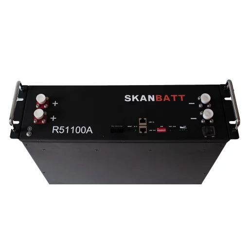 SKANBATT Lithium 3U Rackbatteri 51,2V 100Ah - 5,12kWh - LiFePO4