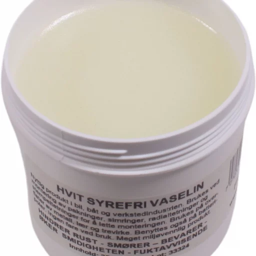 Vaselin Hvit Syrefri 250 g
