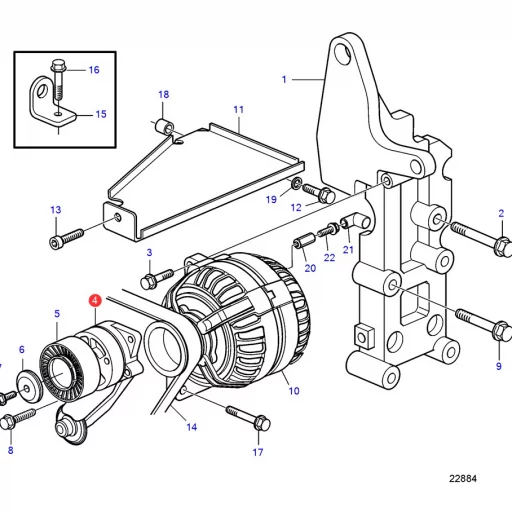 BELTESTRAMMER 31251252 VOLVO PENTA