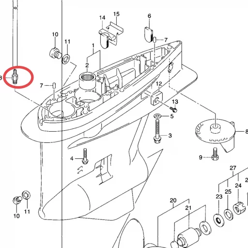 NIPPLE -SUZUKI MARINE