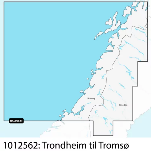 Navionics+ Regular Norge, Trondheim til Tromsø