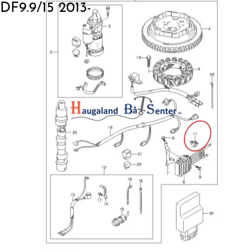 CLAMP -SUZUKI MARINE 09408-00184