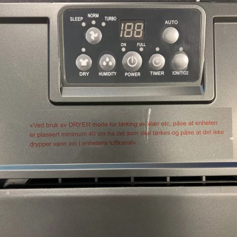 Luftavfukter absorpsjon  - 220Vb