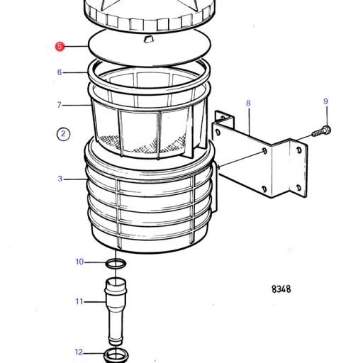 Trykk plate 22396396 Volvo Penta gammelt nr 845328