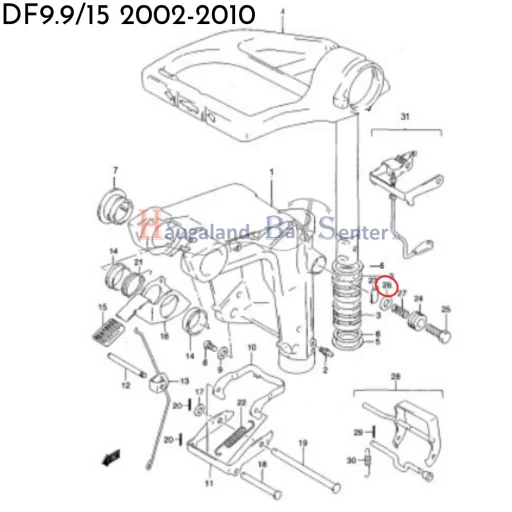 WASHER -SUZUKI MARINE