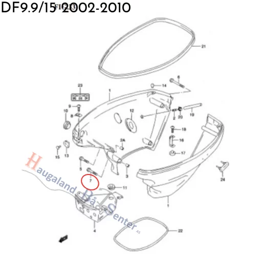 SCREW 6X75 SUZUKI MARINE