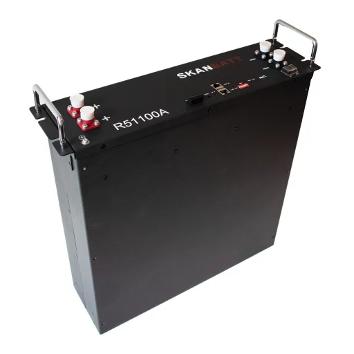 SKANBATT Lithium 3U Rackbatteri 51,2V 100Ah - 5,12kWh - LiFePO4