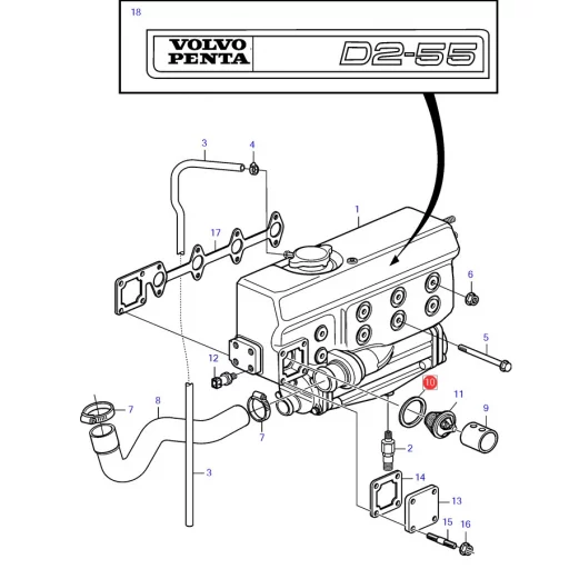 SEALING RING VOLVO PENTA 3580514