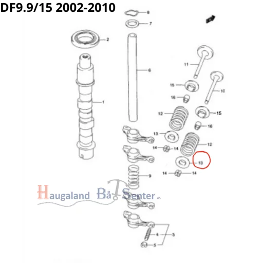 SEAT, VALVE SPRING -SUZUKI MARINE