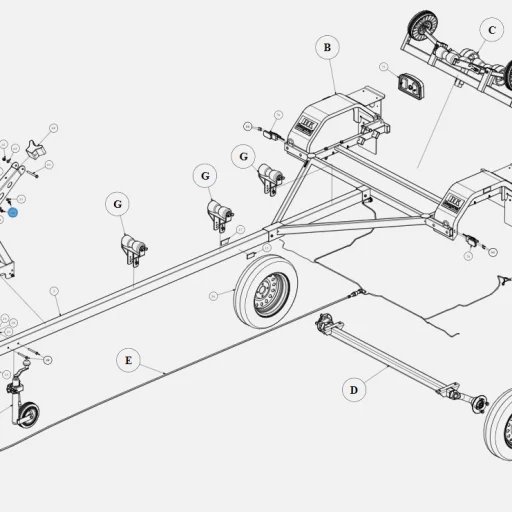 Låsemutter 8mm BK-HENGEREN