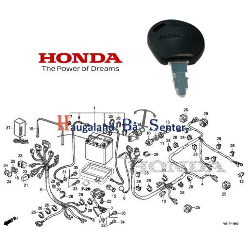 KEY 80184VK1003 HONDA