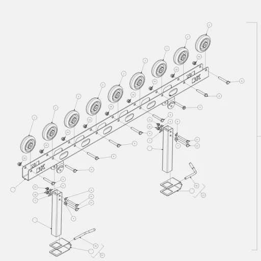 Rullebane kit til 0515 kompl.BK-HENGEREN