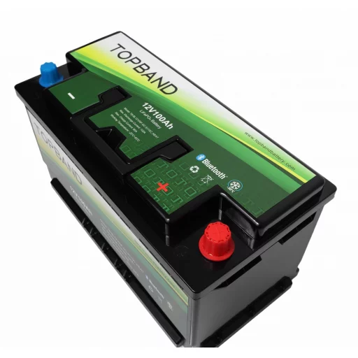 TOPBAND Lithium HEAT PRO - 12V 100AH - 100A BMS - BOBIL - Bluetooth og Varme (TOP-HEAT-RV)