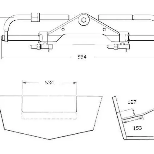 Komplett BayStar hydaulisk styring. Opp til 150 Hk