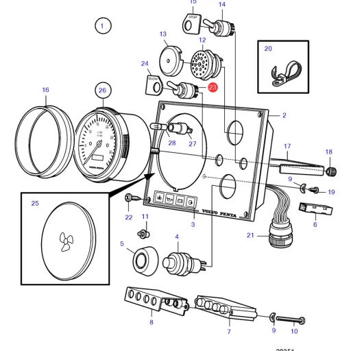 SERVOSTYRING 872800 VOLVO PENTA