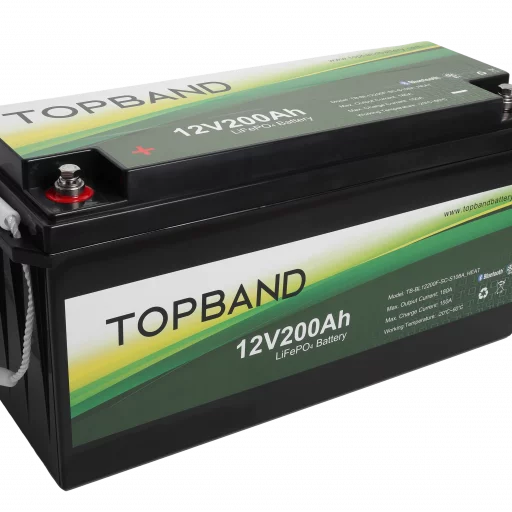 TOPBAND Lithium HEAT PRO - 12V 200AH - 200A BMS - Bluetooth og Varme (TOP-Heat200200BS)