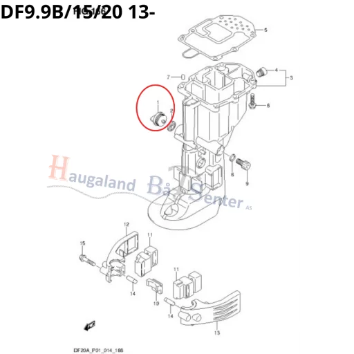 PLUG, WATER DF9.9B/15/20-DF200-250 -SUZUKI MARINE