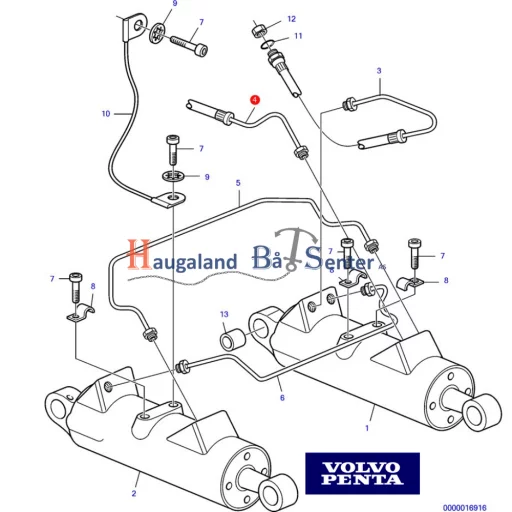 SLANGELEDNING VOLVO PENTA 23392301 DPH