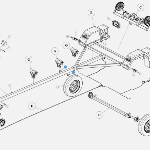 Refleks orange selvklebende BK-HENGEREN