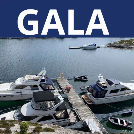 GALA 300 DELUXE Hvit skrog, sort tube