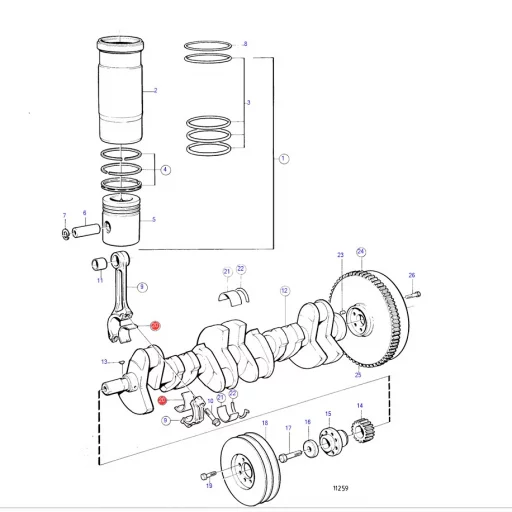 VEVSTAKSLAGERSATS VOLVO PENTA 270139