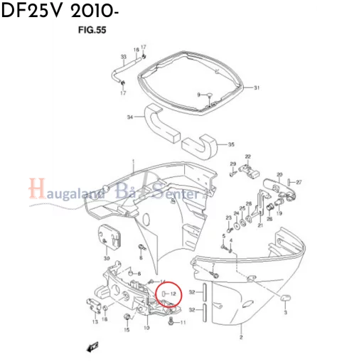 PIN -SUZUKI MARINE 8X12
