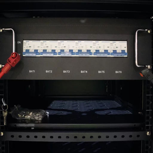 SKANBATT Kabinett/batteriskap for lithium rackmoduler 3U