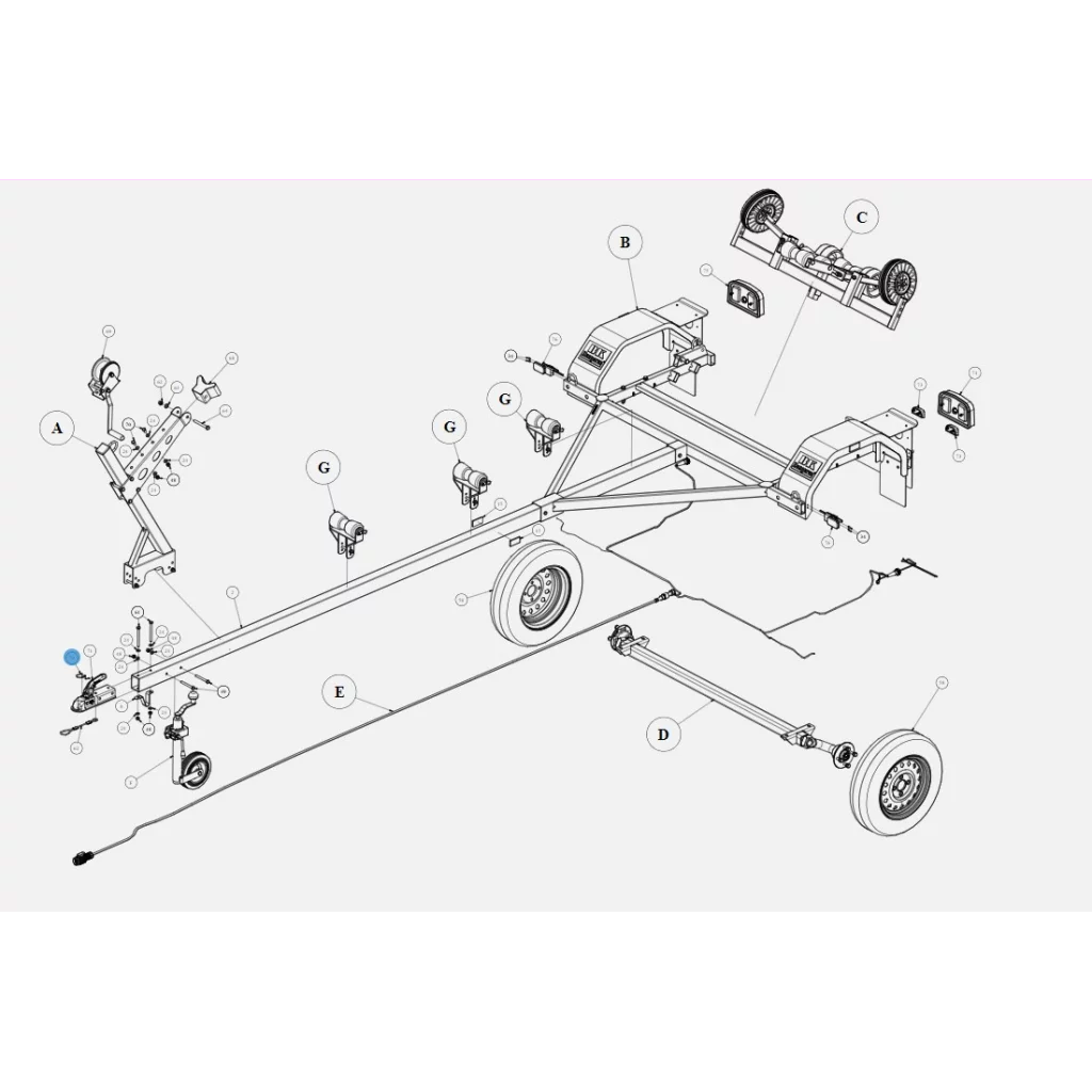 Støpselholder ettermont påløp stål BK-HENGEREN