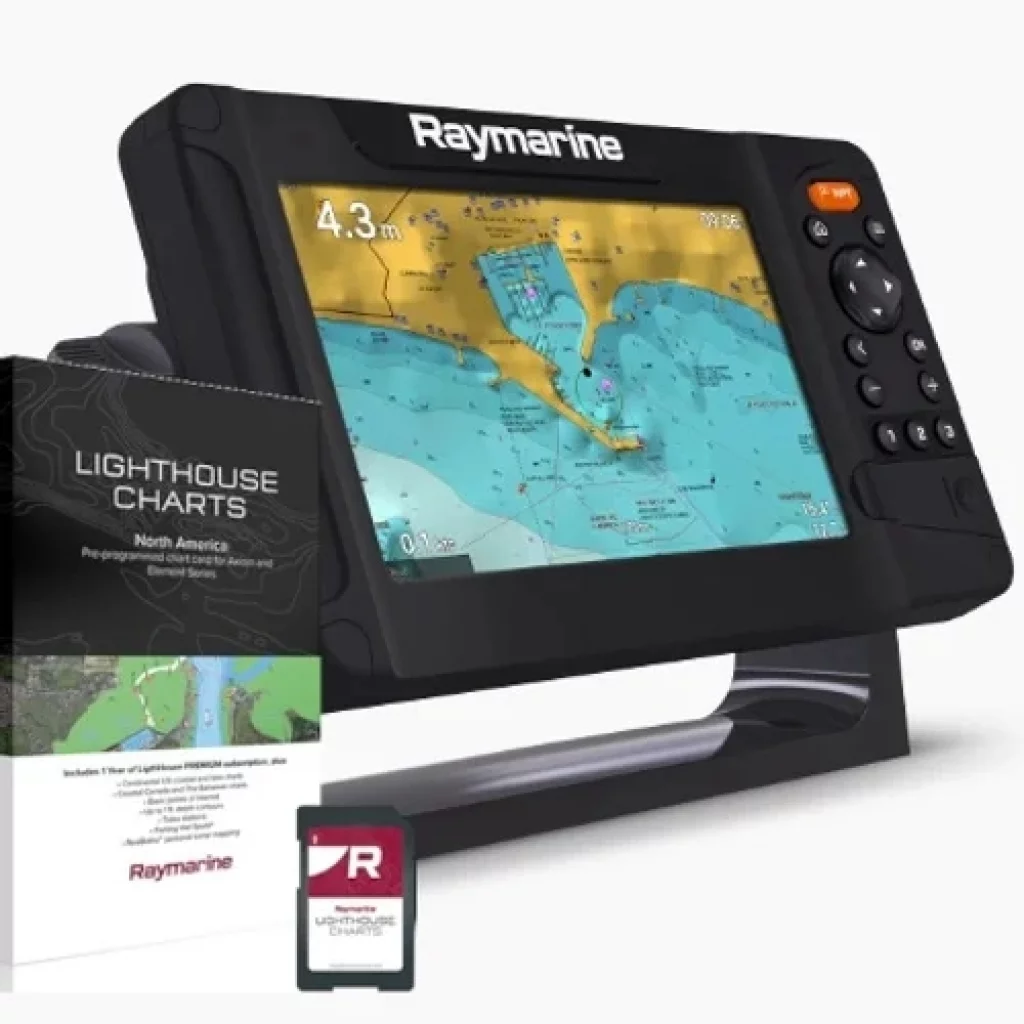 Raymarine Element 7 HV - 7" kartplotter / HV ekkolodd m/ Nord Europa LightHouse kart og HV-100 hekkgiver