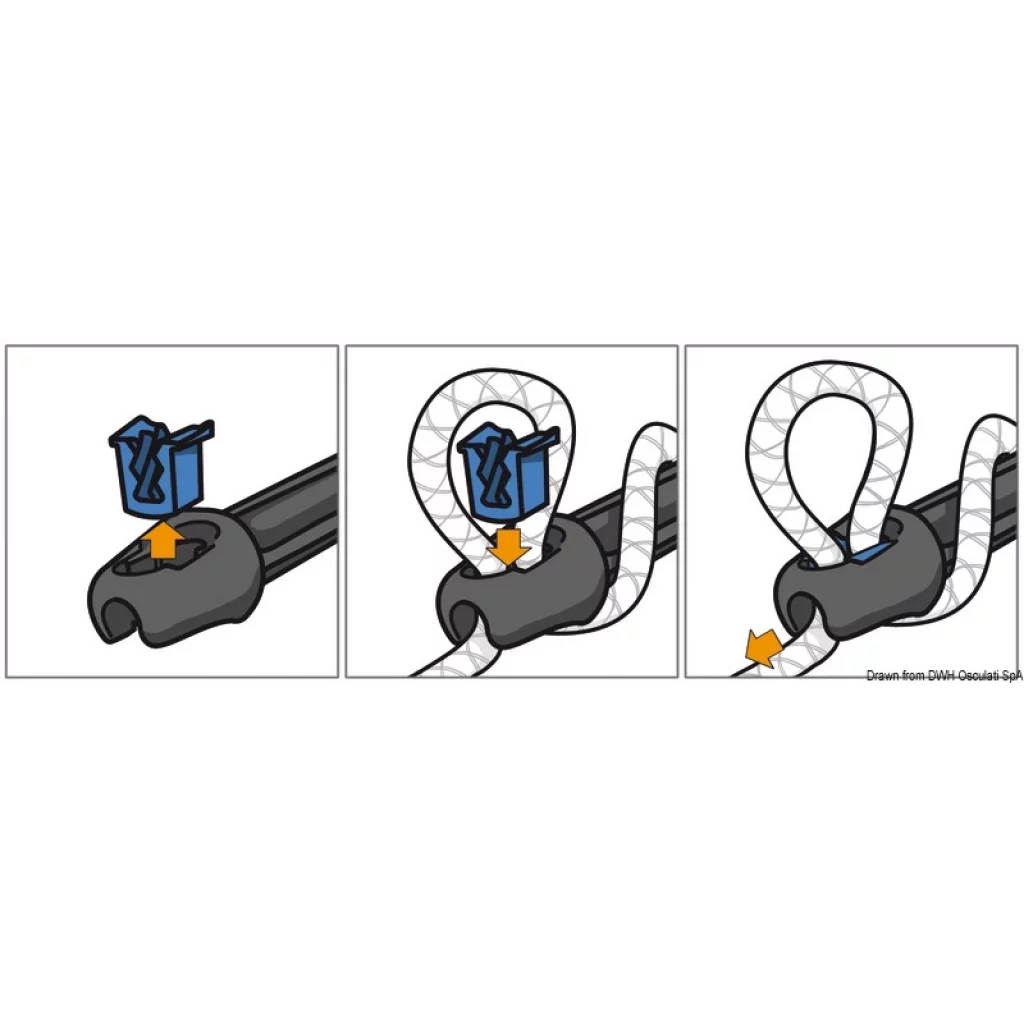 Unimer U-kloss fortøyningskompensator 332 mm 10/12mm